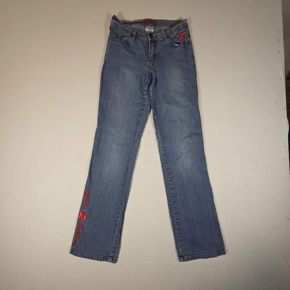 Vintage Apple Bottom Jeans Embroidered Picked Fresh Daily Bootcut Women's Size 4 - Picture 2 of 11
